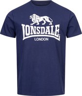 Lonsdale Classic T-Shirt Oud Logo Donkerblauw - Maat: XL