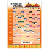 Speelschema Poster EK voetbal 2024 | A3 | 29,7 x 42 cm | Oranje