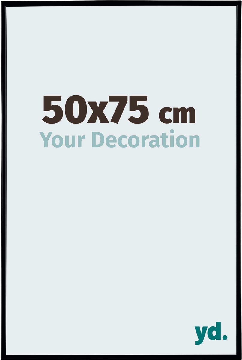 Your Decoration - Fotolijst 50x75 cm - Kunststof - Zwart Mat - Evry
