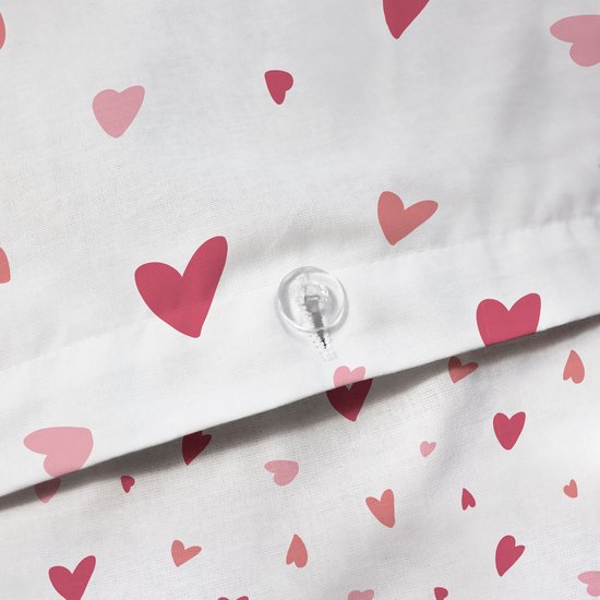 Matt & Rose Housse de couette Coeur - Simple - 140 x 200 cm - Katoen