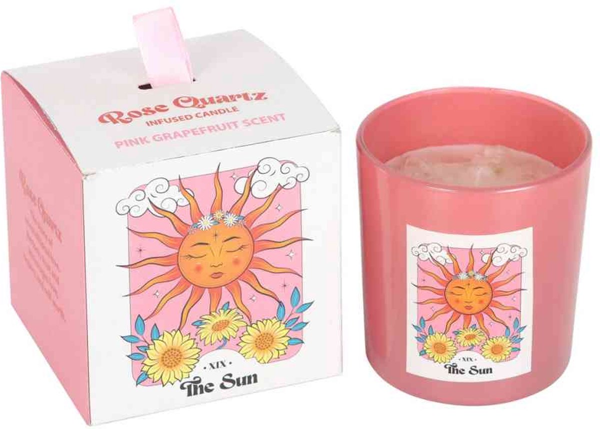 Something Different - The Sun Rose Quartz Crystal Chip Geurkaars - Multicolours
