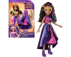 foto van Unicorn Academy - Pop Sophia - Gemaskerd Bal - met 9 poppenaccessoires en regenbooghaar