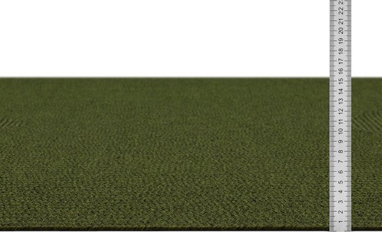 Tapis pour l'intérieur et l'extérieur - Réversible - Aspect sisal - Résistant aux intempéries - Salon Balcon Cuisine - Handgemaakt - Tapis de jardin - Style Boho moderne en jute - Vert - 120cm x 170cm