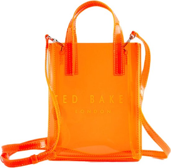 Ted Baker - Sheacon Transparent Nano Icon Bag Bright Orange