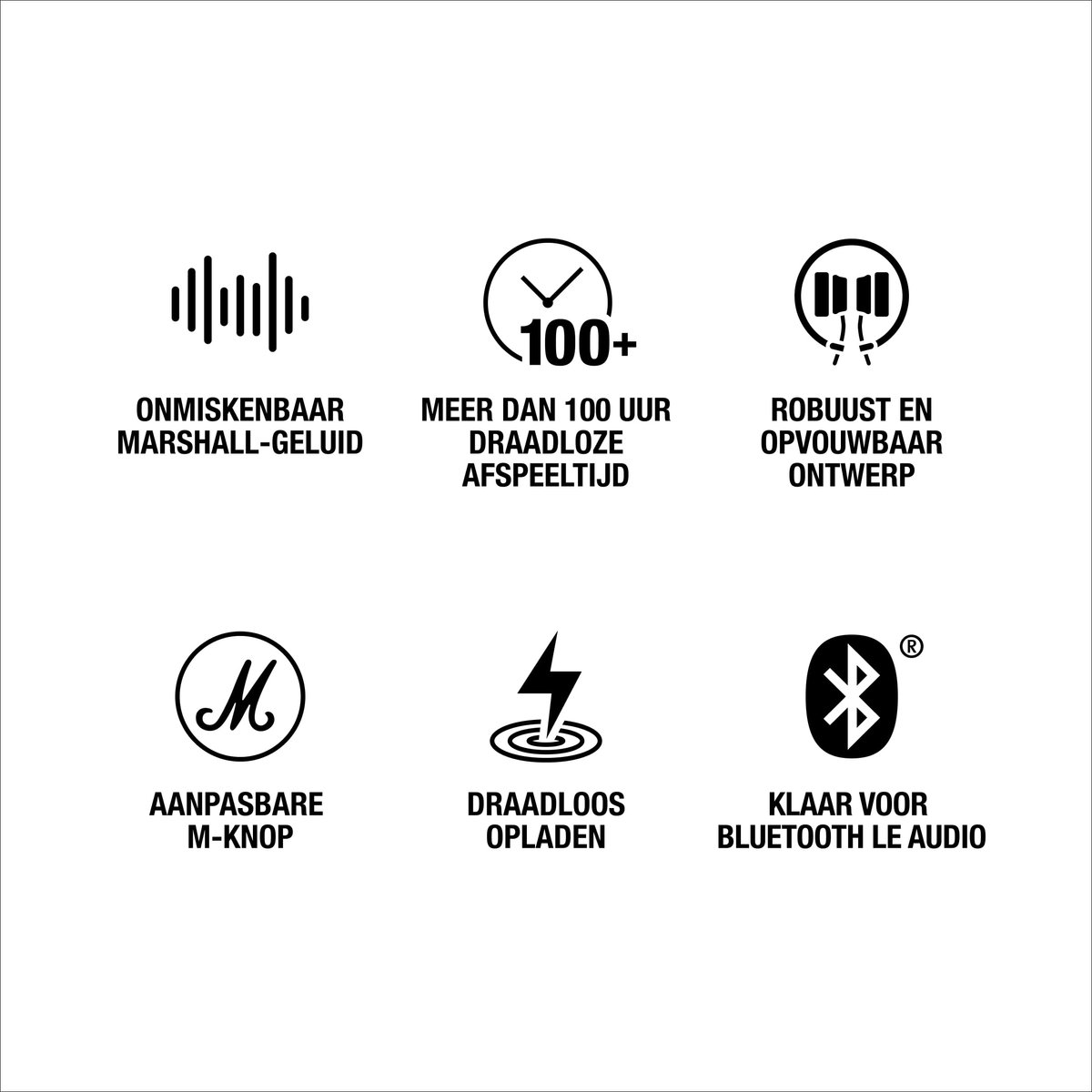 Marshall Major V On-ear Bluetooth Koptelefoon Zwart - afbeelding 3