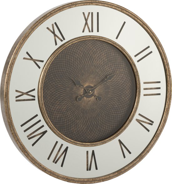 J-line horloge - métal - or - Ø 80 cm - LED