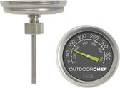 Barbecuethermometer tot 400 °C | Dekselthermometer met extra grote wijzerplaat