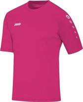 Jako Team Shirt Korte Mouw Kinderen - Deep Pink | Maat: 152
