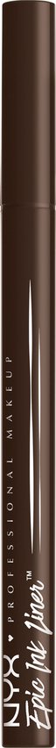 Donkerbruine vloeibare eyeliner pen, 'Epic Ink Liner Dark Chocolate 03'.