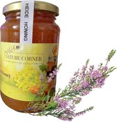 Heidehoning: Puur natuurlijke rauwe honing van Hollandse heidebloemen, heerlijke smaak, gelatineus, zeer eiwitrijk, geen toegevoegde smaakstoffen. 1 kg