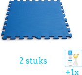 Intex Zwembadtegels - 50x50 cm - (8 stuks per verpakking) - Blauw - 2 stuks - Voordeelverpakking - Inclusief WAYS Testrips (1 stuks)