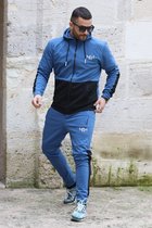 LIGER SPORT - Hommes Survêtement Automne Hiver Hommes Set Merk Sport Veste + Pantalon 2 Pièces Set Fashion Survêtement Décontracté 2022 Hommes Vêtements - L