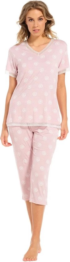 Pyjama Pastunette femme - rose avec imprimé - 25241-302-2/210 - taille 42