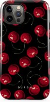 BURGA Telefoonhoesje voor iPhone 12 PRO - Schokbestendige Hardcase Hoesje - Cherrybomb