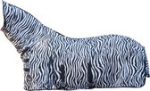 Drap anti-mouches avec col -Zebra- avec rabat ventre blanc / noir 185
