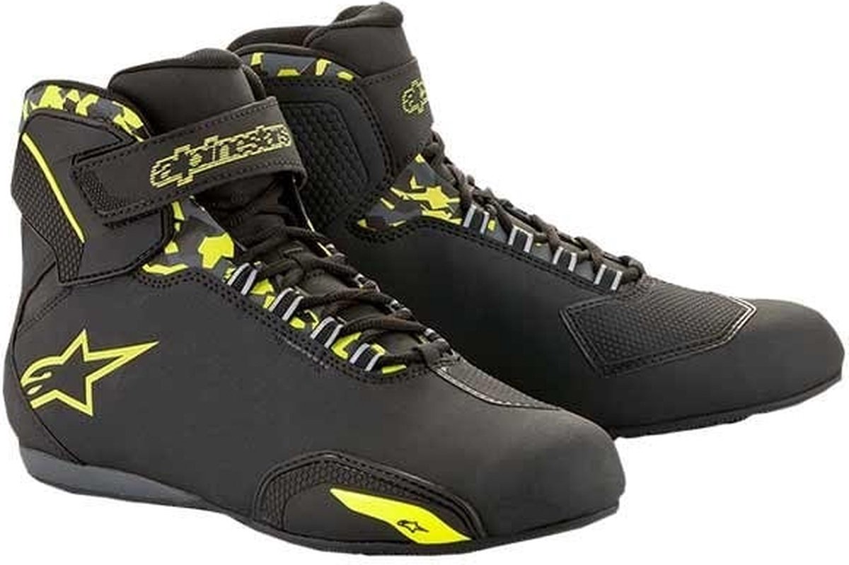 Alpinestars Sektor Schoenen Zwart Geel Fluo - Maat 13 - Laars
