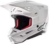 Alpinestars S-M5 Solid Helmet Ece 22.06 White Glossy 2XL - Maat 2XL - Helm