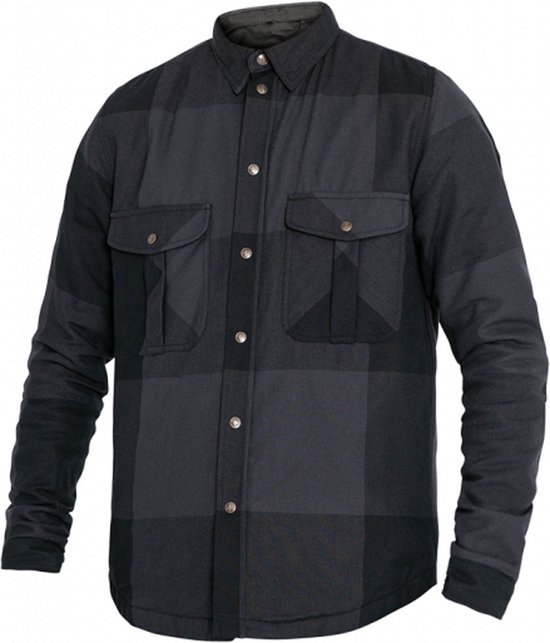 John Doe Motoshirt Big Block Grey Black XL - Maat - Jas