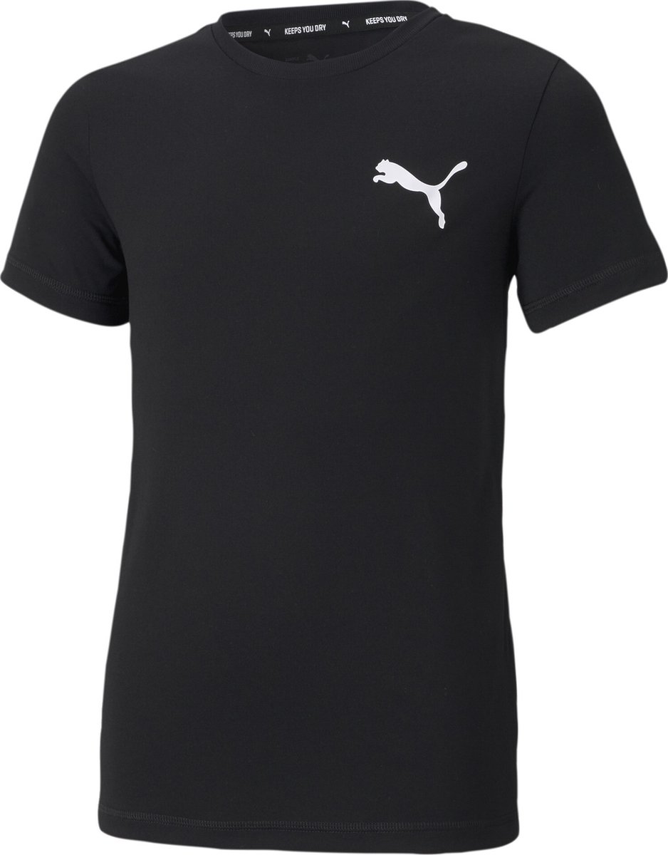 PUMA ACTIVE Small Logo Tee B Jongens T-shirt Puma Zwart