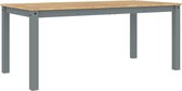 vidaXL - Eettafel - Panama - 180x90x75 - cm - massief - grenenhout - grijs