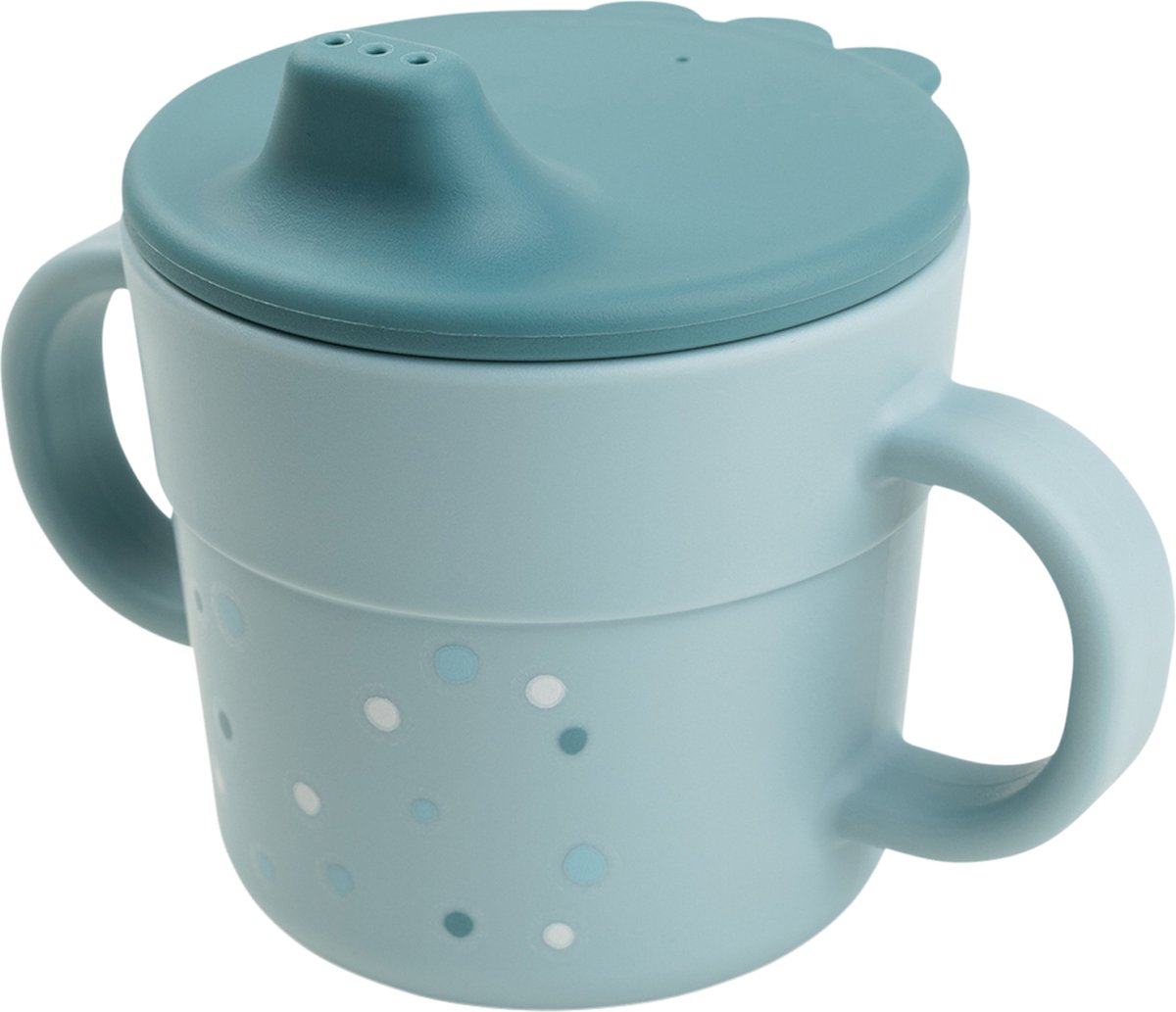 Goedkoopste Done By Deer Foodie Spout Cup Happy Dots Blue