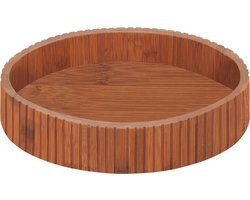 Wenko Bamboe draaiplateau met rand - Ø29 cm