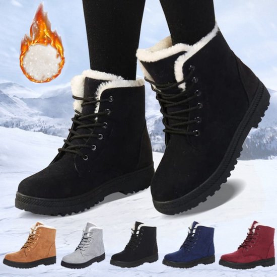 Livano Sneeuwschoenen Voor Dames - Snowboots - Wintersport Sneeuwboots - Ski Gadgets - Maat 39.5-40 - Zwart