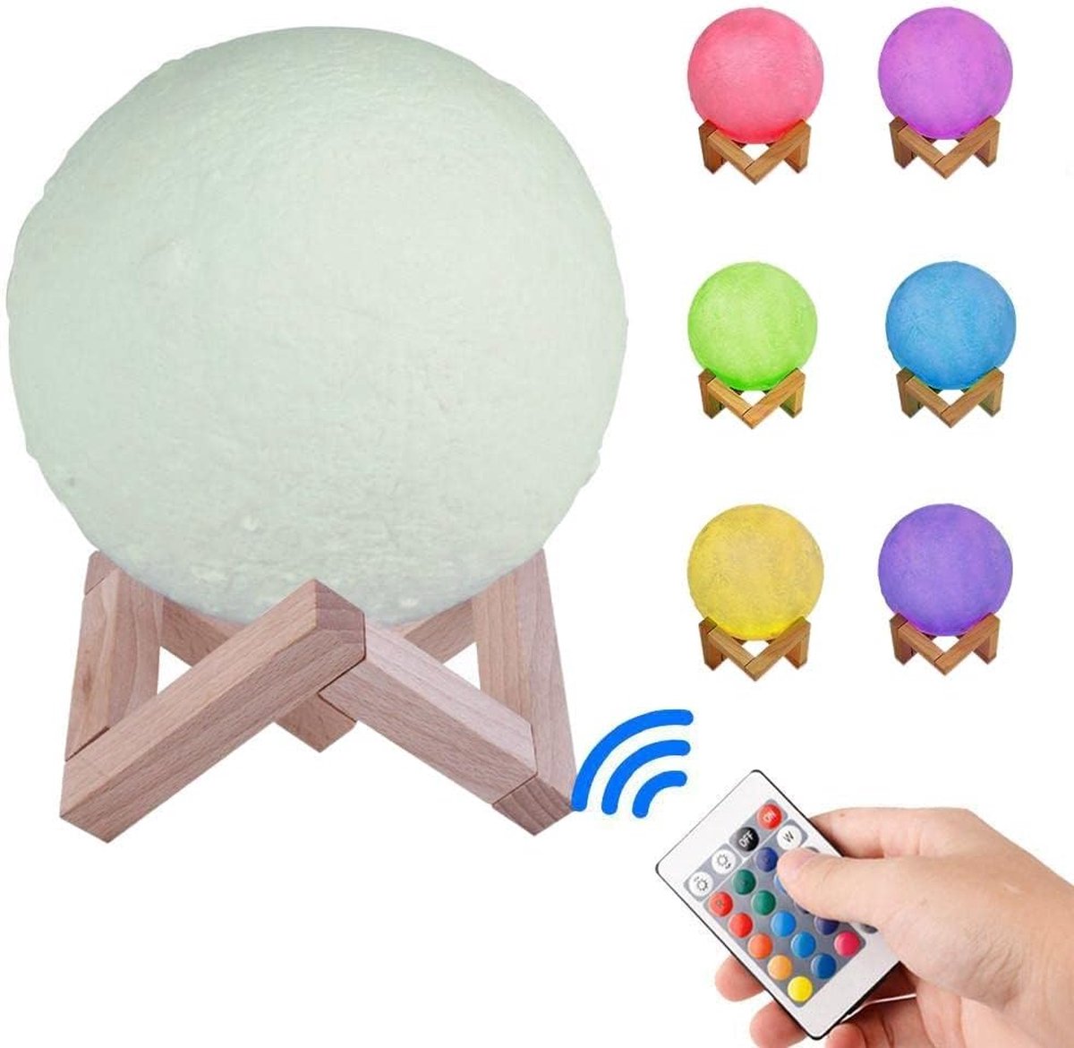 Maanlamp Bal LED 3D Maanlicht Nachtlampje