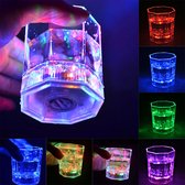 Lichtgevend Glas Set Met Gekleurde Verlichting - 6 Stuks