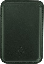 Portefeuille Coverzs avec porte-cartes adapté à MagSafe Apple iPhone 12/13/14/15/ Mini/Max/ Pro/ Pro Max/ Plus - Porte-cartes - Porte-cartes pour téléphones - Portefeuille en cuir PU adapté à MagSafe (vert foncé)