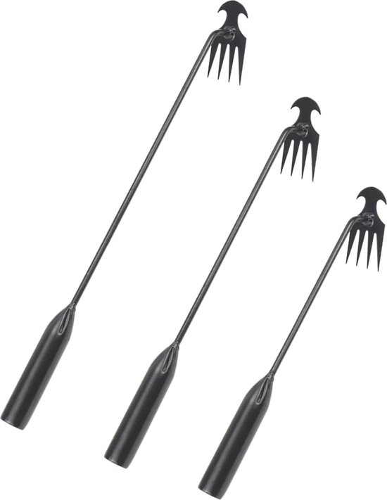 Gardtech Opstaande onkruidtrekker, 40-47 inch onkruidtrekker met lange steel, luxe 4-klauwen onkruidverwijderaar