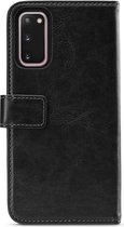 Mobilize Elite Gelly Telefoonhoesje geschikt voor Samsung Galaxy S20 Hoesje Bookcase Portemonnee - Zwart