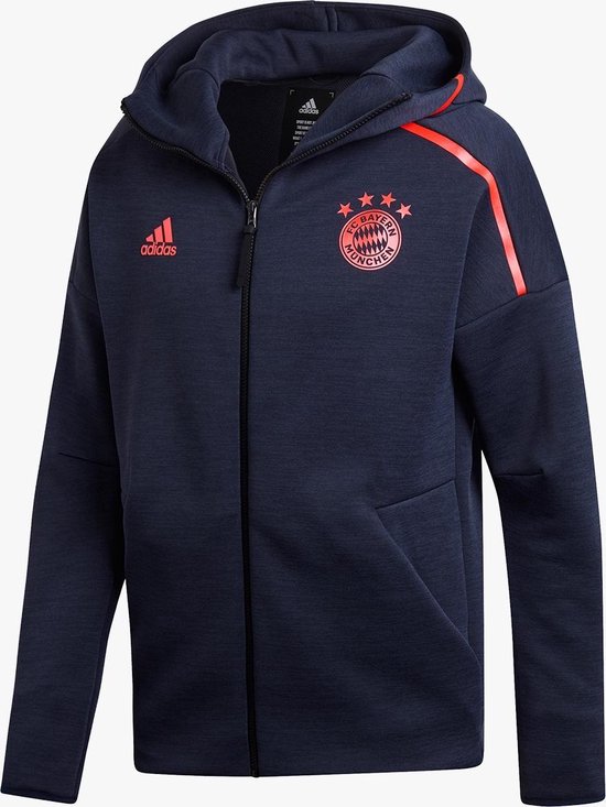 adidas FC Bayern Munchen EU ZNE Vest 2019-2020 Heren - Blauw - Maat L |  bol.com