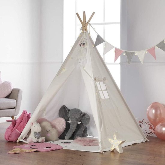 LIONHERZ® DAS ORIGINAL Tipi Zelt für Kinder aus 100% Baumwolle mit