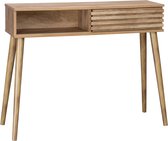 sweeek - Sidetable, madere, b100 x d29 x h81cm