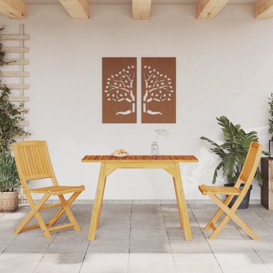 vidaXL - 3 pièces - Ensemble de jardin - solide - bois d'acacia