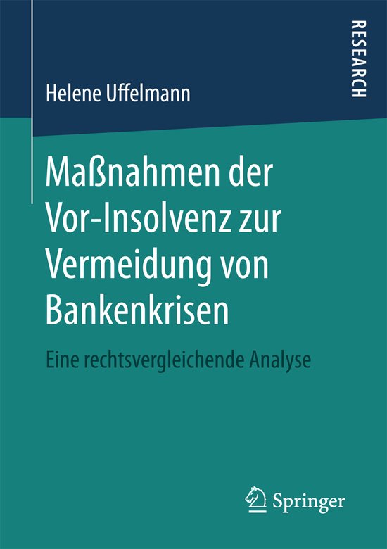 Massnahmen der Vor Insolvenz zur Vermeidung von Bankenkrisen - cover