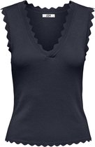 Jacqueline de Yong Top Jdymette Life S/l V-neck Top Knt 15257207 Sky Captain Dames Maat - L