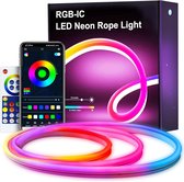 APO Electronics® - Neon Led Strip - 5 Meter - Neon Licht - Geschikt voor Tuya App - RGBIC Multicolor