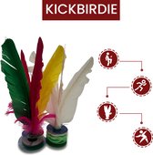 KickBirdie- 2 stuks voetbadminton - Voetbal - Badminton - Wit & Paars