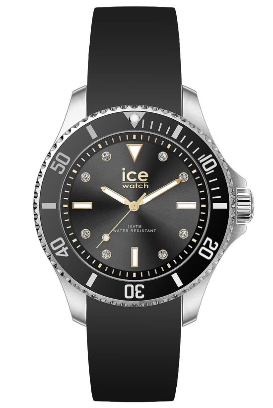 Ice Watch ICE - Or noir 020367 Montre - Siliconen - Zwart - Ø 35 mm