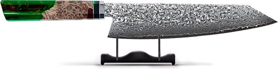 Shinrai Kiritsuke 23 cm – Japans Koksmes –  Special Emerald Edition – Met Geschenkdoos