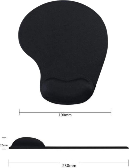 Ksriylm Ergonomische muismat met roze bloem met polssteun