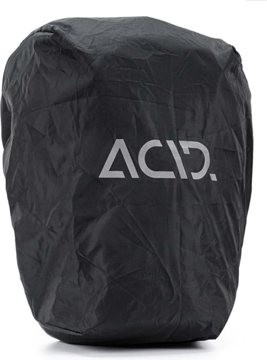ACID Fietstas CITY 20 SMLink - Reflecterende elementen - Regenhoes - Inh. 20L - Nylon - L47xB30xH15 cm - Rood van ACID — afbeelding 5