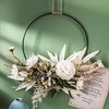 Beweeg de muis over de afbeelding om in te zoomen Deurkrans, krans, decoratie, kunstbloemen, camellia, roos, krans, slinger, welkom, deurkrans, herfst, wandkrans, metalen decoratie, ringen