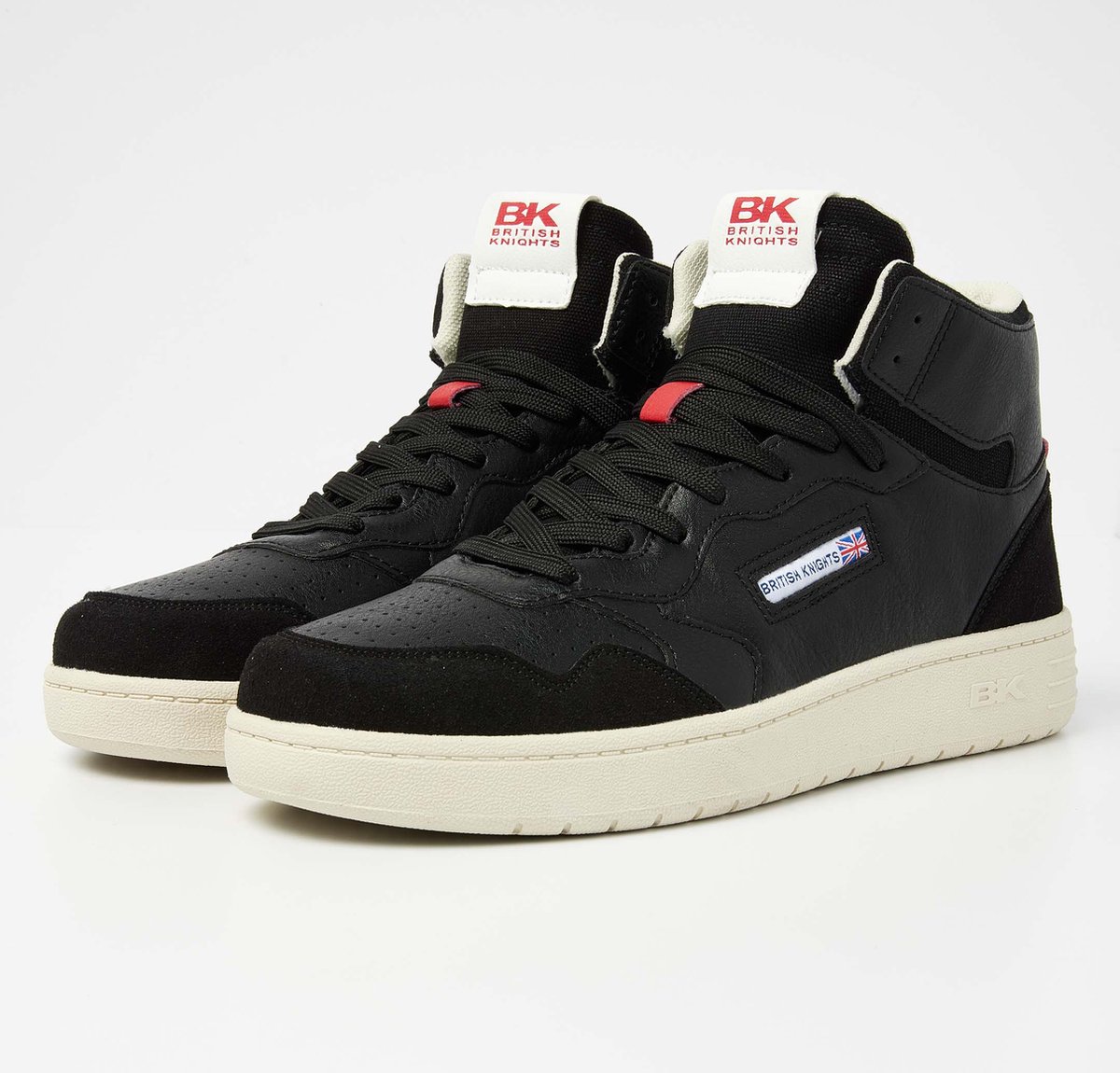 British Knights NOORS MID Heren sneakers hoog Zwart