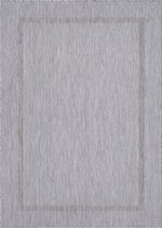 Pochon - Tapijt Relax - Zilver - 100x60x0,5 - Vloerkleed - Laagpolige Vloerkleed - Kortpolige Vloerkleed