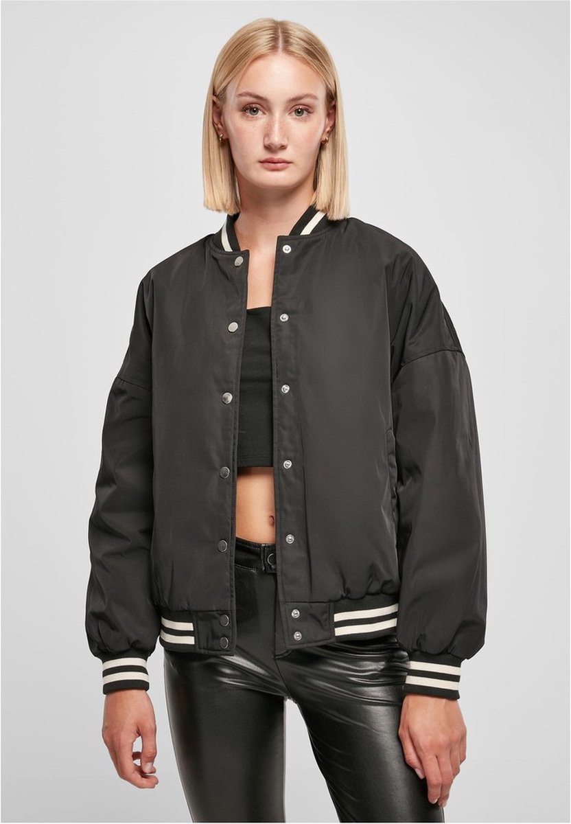 Urban Classics Oversized Recycled College jacket XL Zwart