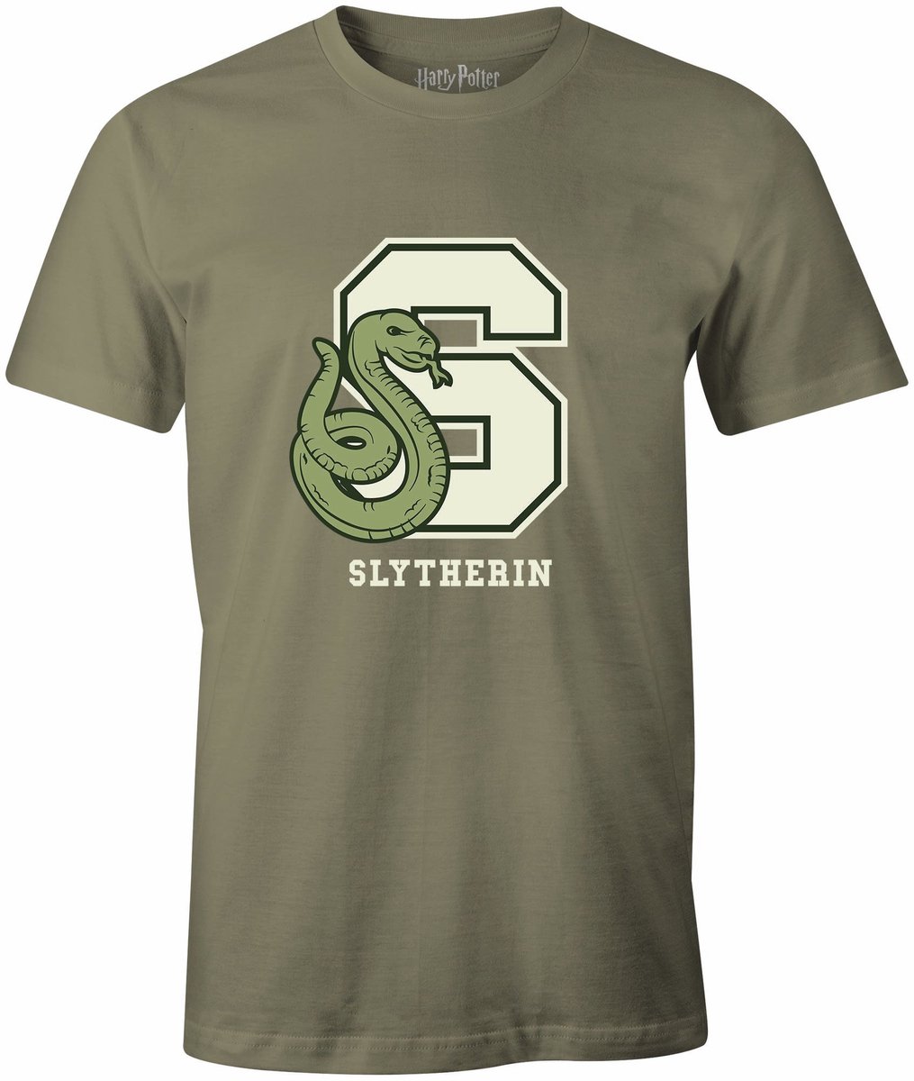 Harry Potter - Kaki Men's T-shirt - S Slytherin - S