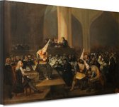 Scene of the Inquisition - Francisco Goya schilderijen - Oude meesters schilderijen - Muurdecoratie Realisme - Wanddecoratie modern - Schilderijen op canvas - Muurdecoratie 90x60 cm